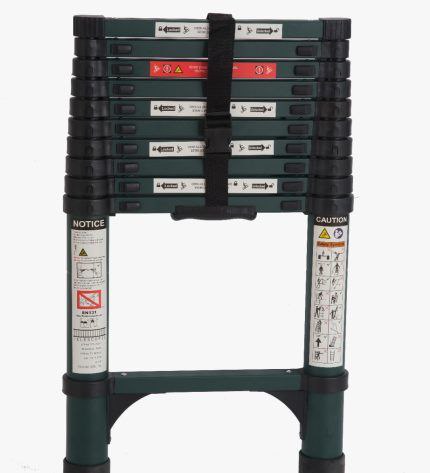 סולם ARMY פרימיום טלסקופי יחיד / נשען &ndash; 3.8 מטר &ndash; מותג TELESCOPIC