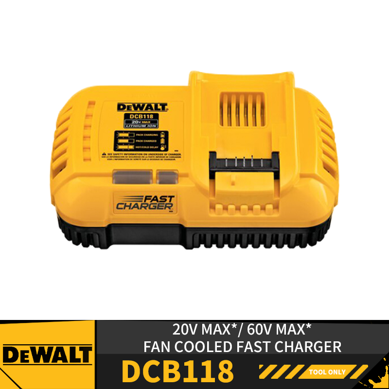 מטען מהיר צהוב דיוולט DEWALT DCB118 220V