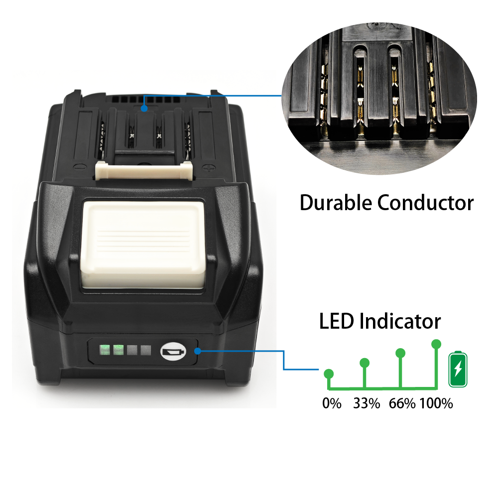 סוללת טיפיסל TPCELL 40V 4Ah/5Ah תואמת MAKITA מסדרת XGT 40V