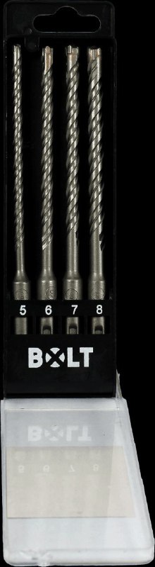 סט 4 מקדחי SDS-Plus מקצועיים לפטישון BOLT SDSS41