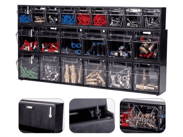 יחידת תאים מודולרית לאיחסון  6+6+9 &ndash; סט 21 תאי אחסון מודולרי