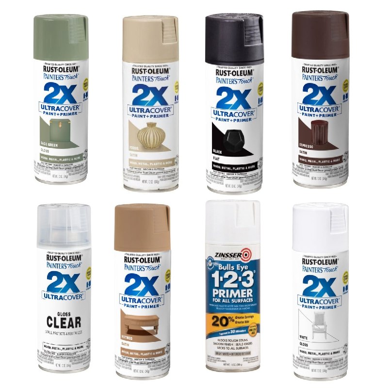 הנחה רוחבית ספריי צבע Rust-Oleum הספריי הנמכר בעולם עם כיסוי כפול (2X)