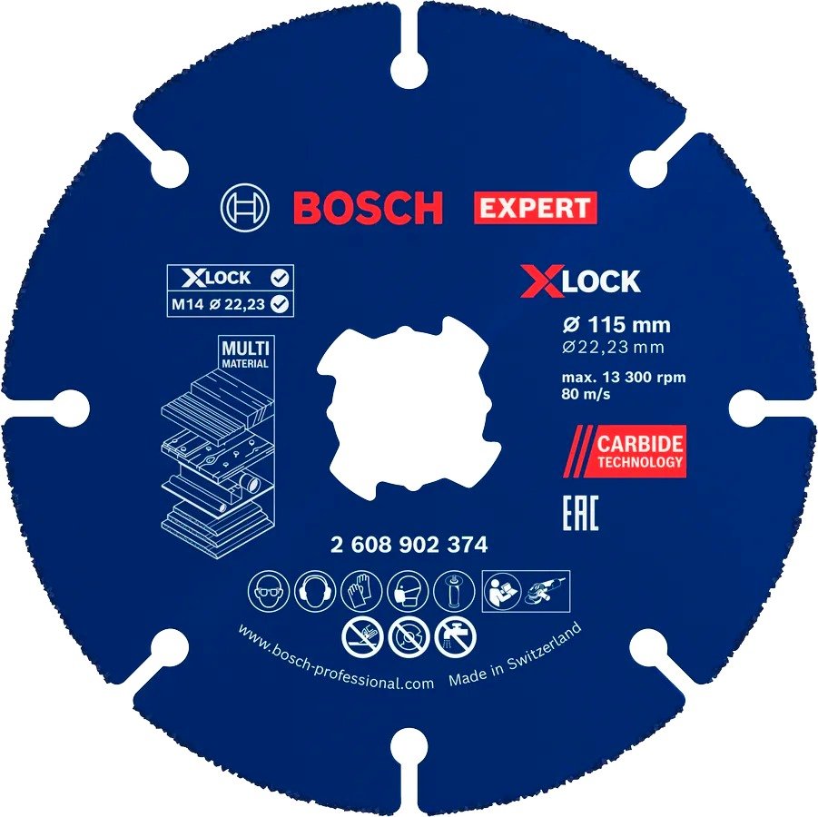 דיסק קרביד רב שימושי 4.5" / 115 מ"מ Bosch Carbide X-Lock