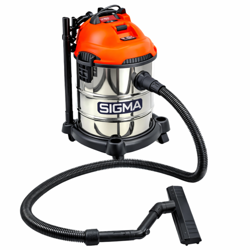 שואב אבק יבש/ רטוב 20 ליטר HM20 1500w סיגמא כלי עבודה SIGMA
