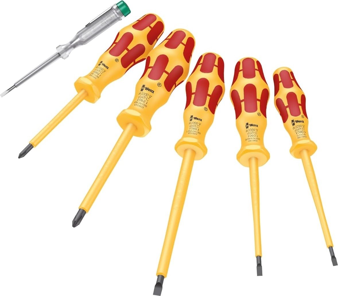 סט מברגים מבודדים VDE עם מברג טסטר Wera Kraftform Kompakt