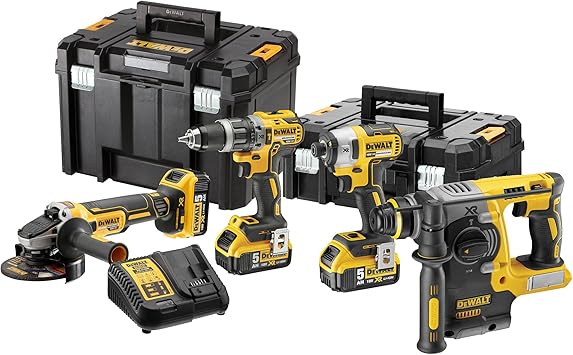 קומבו 4 כלי עבודה נטענים DeWalt 18V XR Brushless DCK422P3T-QW