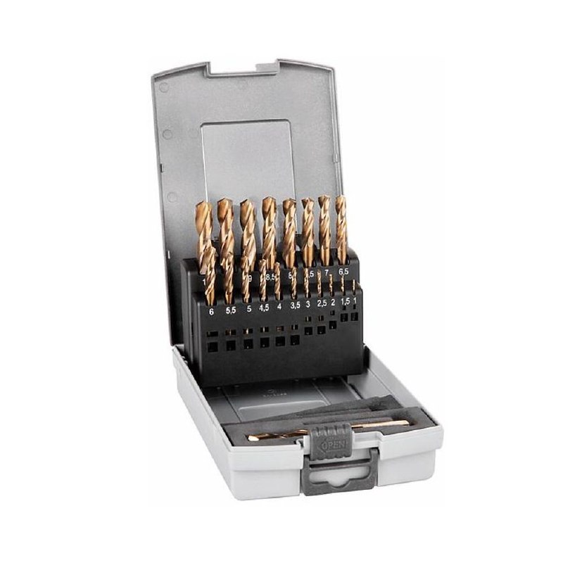 סט מקדחי קובלט קצרים אלפן לקידוח בנירוסטה וברזל HSS PZ-COBALT GRIP KP24 ALPEN