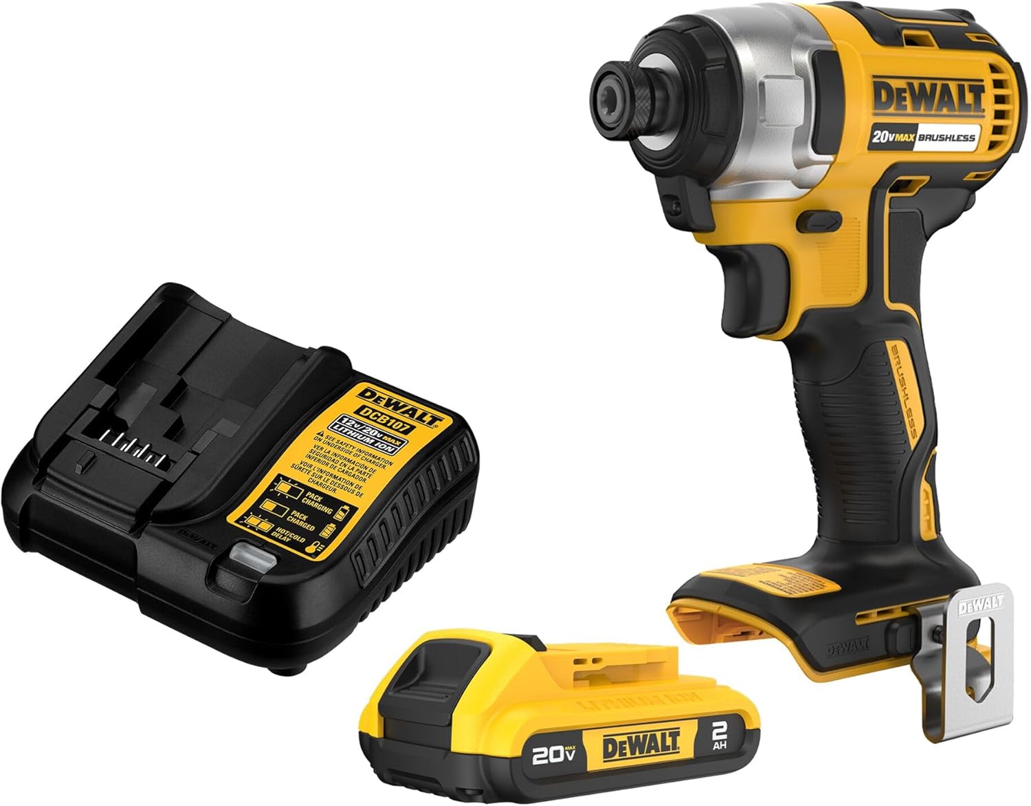 סט מברגת אימפקט דיוולט DEWALT 20V MAX DCF787D1