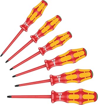 סט 6 מברגים מבודדים WERA 167 i/6 Kraftform Plus Series 100