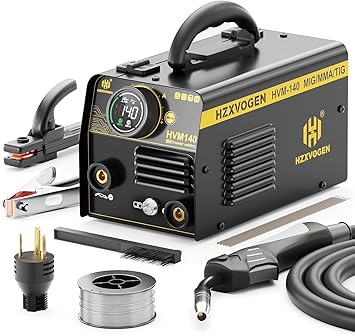 רתכת אינברטר משולבת H HZXVOGEN 140A MIG Welder &ndash; 3-in-1