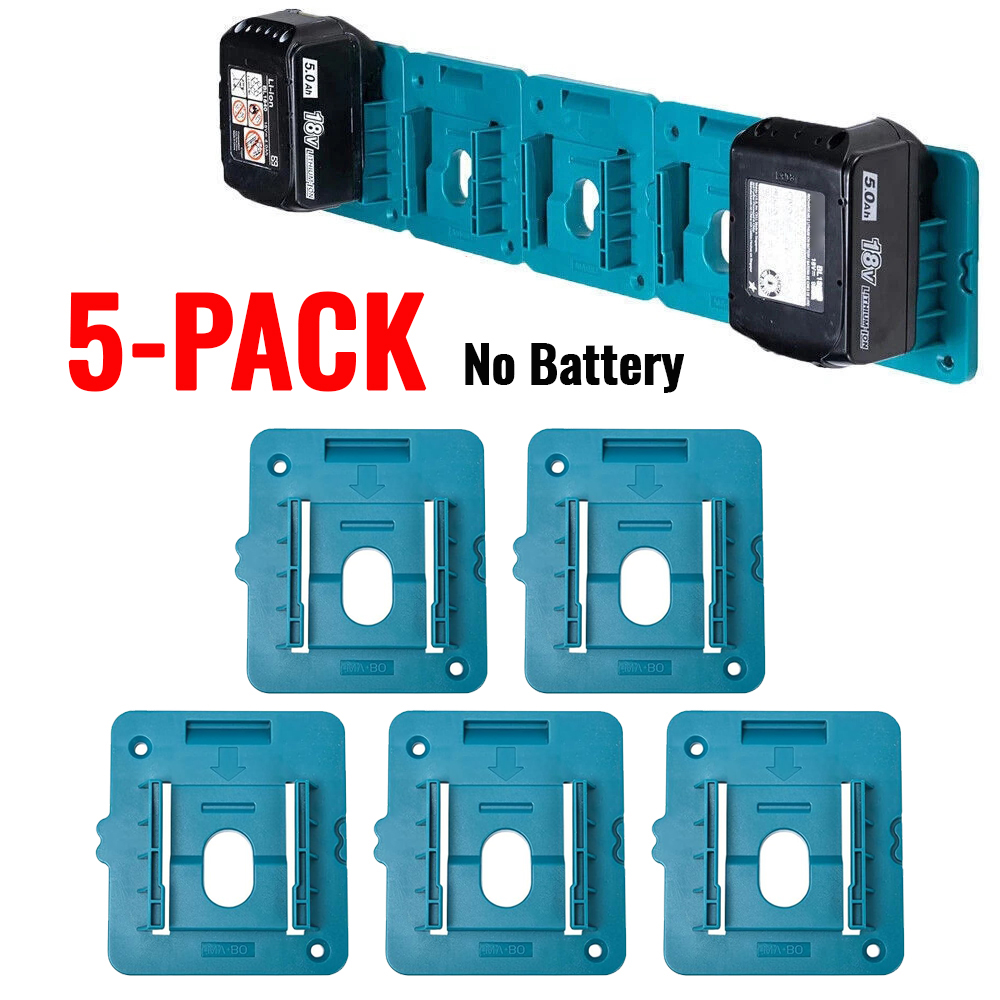 מארז 5 מתלים לקיר עבור סוללות Makita 18V