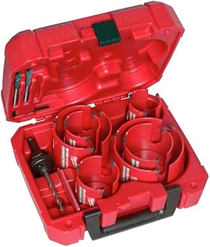 ערכת 10 חלקים מקדחי כוס מילווקי עם שיני קרביד Milwaukee 49-56-9290 10 PC BIG HAWG