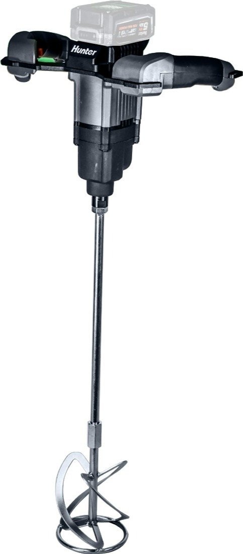 מערבל צבע נטען 18V Brushless גוף בלבד מבית Hunter + מתאם מתנה לדיוולט / מקיטה / בוש