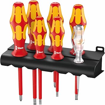 סט מברגים מבודד מקצועי מבית Wera, דגם 006147 Kraftform VDE Screwdriver Set 7 Piece