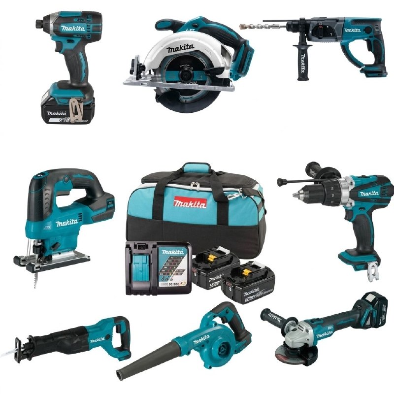 סט קומבו מקיטה "לוטן" 18V עם 8 כלים Makita 8 Tool Combo Lotan
