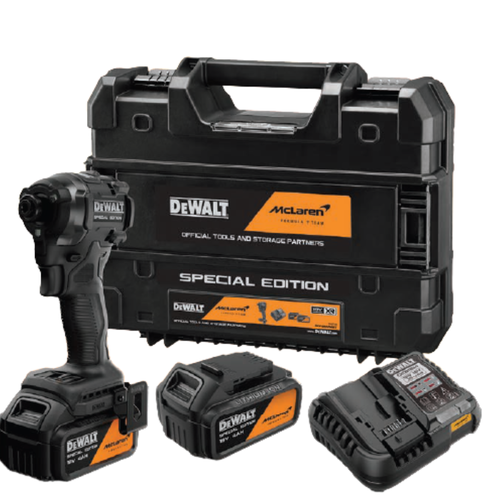 סט מברגת אימפקט 18V מסדרת מקלארן Dewalt 18V DCF86MP2T