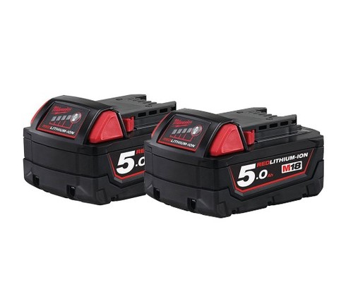 זוג סוללות מילווקי 18V 5.0AH M18B5-X2 Milwaukee