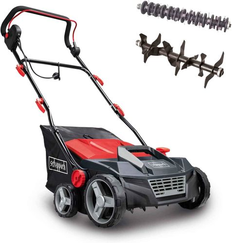 שואב / מסרק ומאוורר חשמלי לדשא טבעי שפאך SC38 Scheppach