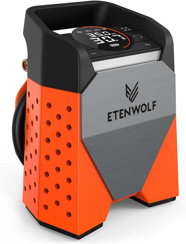 מדחס דיגיטלי נייד חזק לרכב ואופניים ETENWOLF ZEPHYR S3 7800mAh
