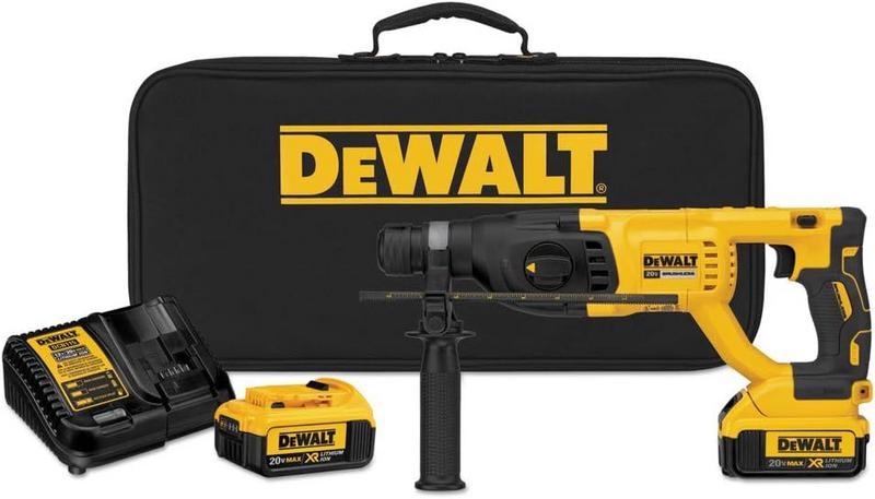 סט פטישון נטען 20V עם מנוע ללא פחמים DEWALT DCH133M2