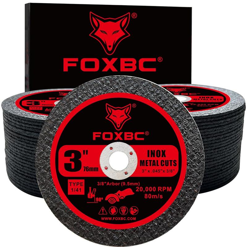מארז דיסקים לחיתוך נירוסטה / ברזל 3 אינץ' FOXBC (50 יחידות)