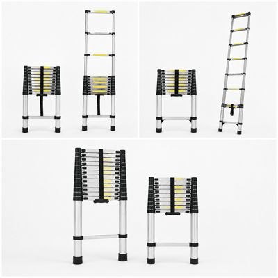 סולם נירוסטה יחיד 5.1 מטרים – מותג TELESCOPIC