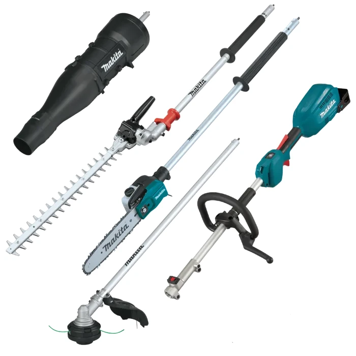 סט גינון קומבי מקיטה עם 4 ראשים רב תכליתי Makita XUX02SM1X6 18V (ללא סוללות ומטען)