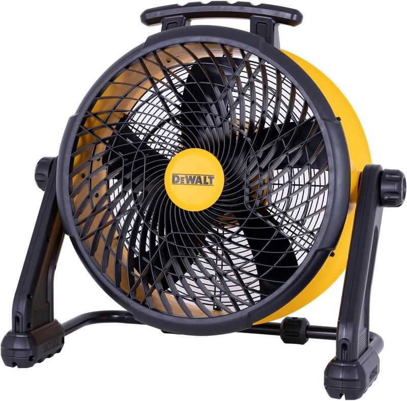 מאוורר רצפתי תעשייתי 46 ס״מ DEWALT DXF1850B עם אספקת חשמל כפולה