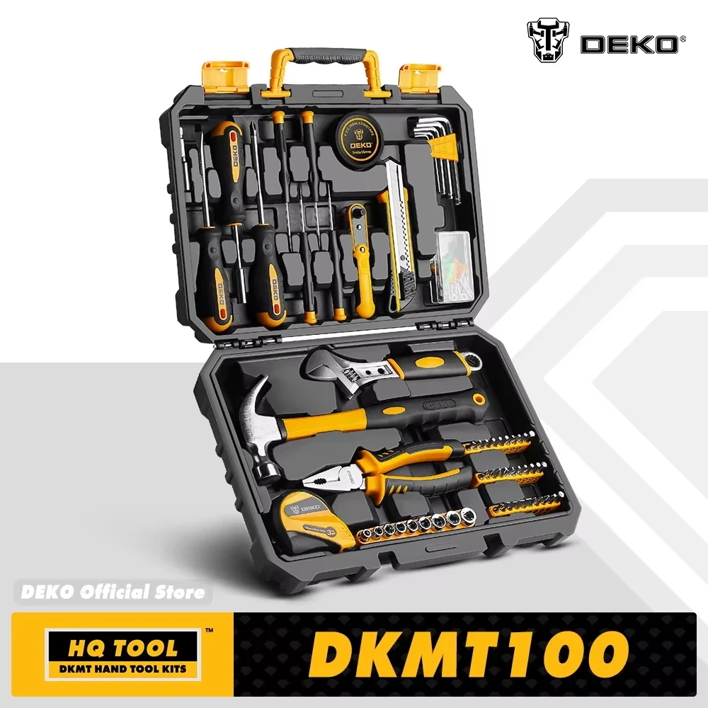 ערכת כלי עבודה ידניים כללית 100/113 חלקים DEKO עם מזוודה