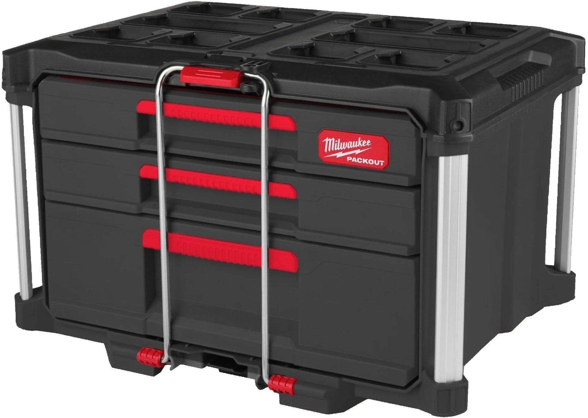 ארגז כלים 3 מגירות (2 צרות ו1 רחבה) מילווקי Milwaukee PACKOUT