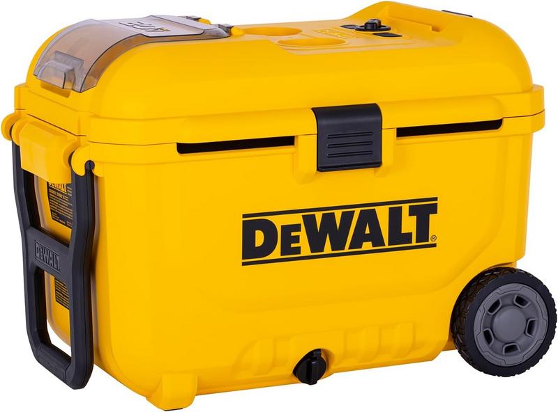 מצנן משולב צידנית קירור נייד דיוולט DEWALT DXACN01B עם אפשרות הפעלה על סוללה