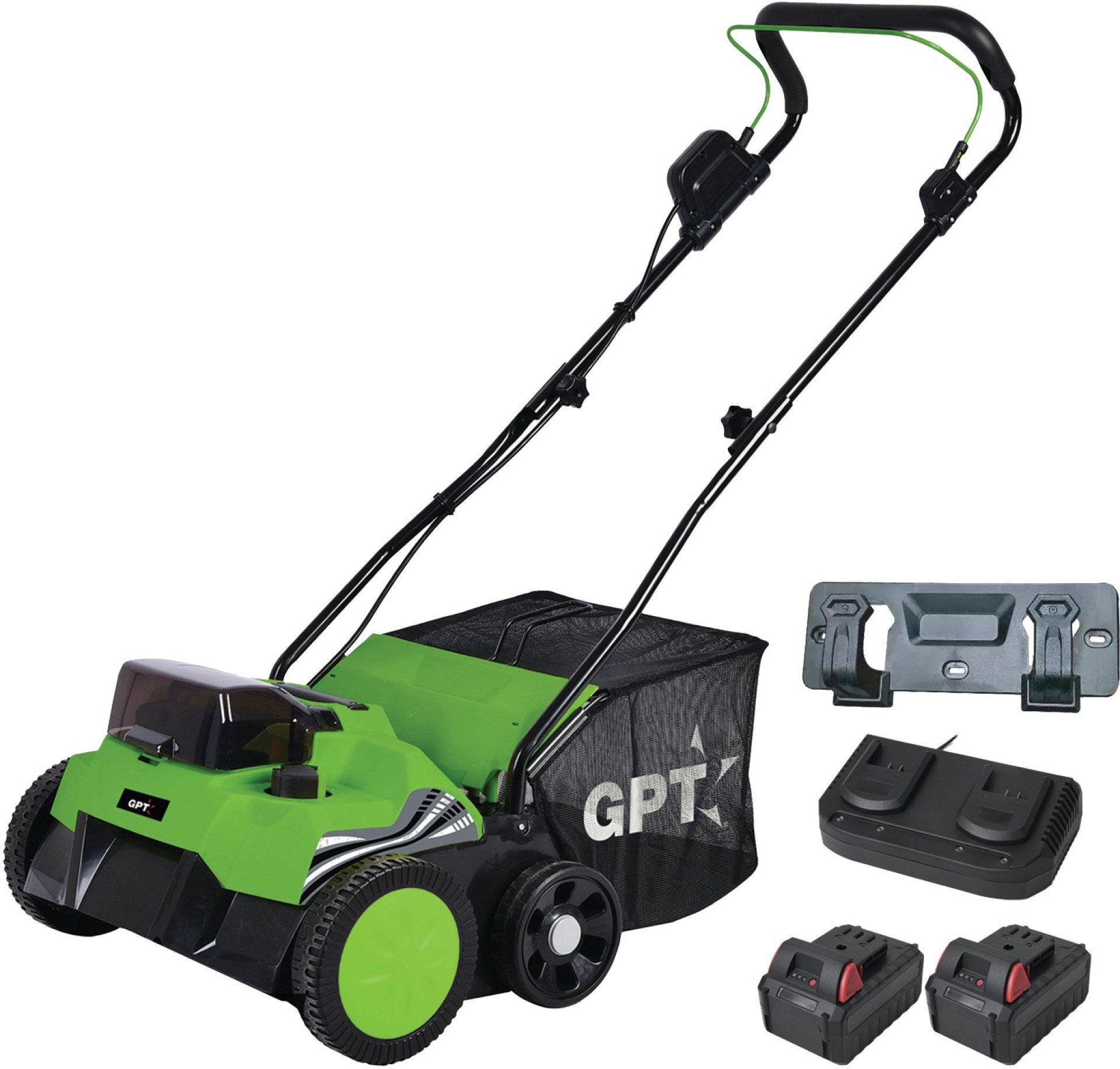 שואב נטען לדשא סינטטי GPT TO118 עם 2 סוללות 40V
