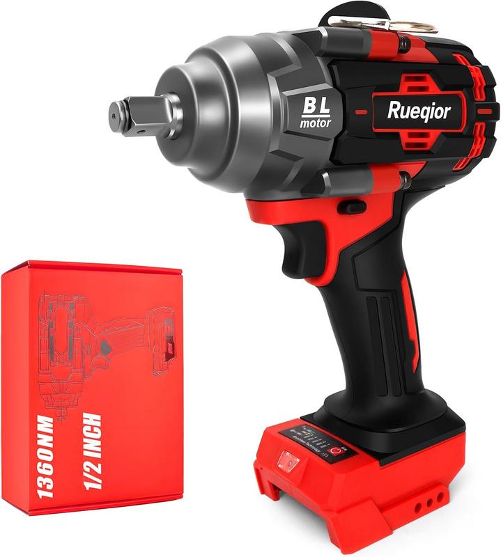 מברגת אימפקט נטענת 1/2 אינץ' תואמת Milwaukee 18V