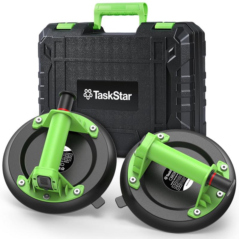 זוג כוסות וואקום להרמת זכוכית ואריחים Taskstar 200 ק"ג