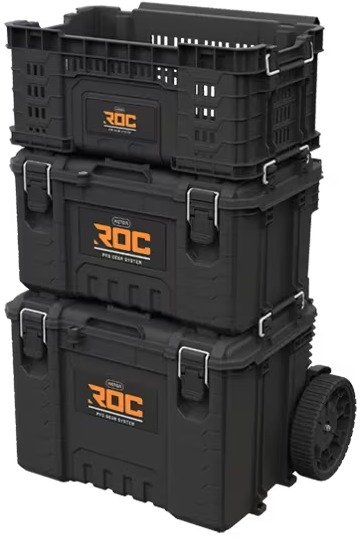 מערכת כלים מקצועית + ארגז פתוח ROC מבית כתר &ndash; צבע שחור